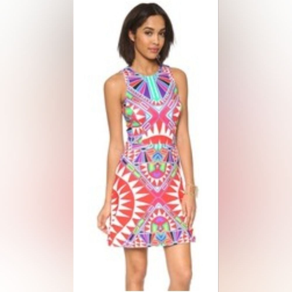 Mara Hoffman Sleeveless Above Knee, Mini circle printed dress  size S